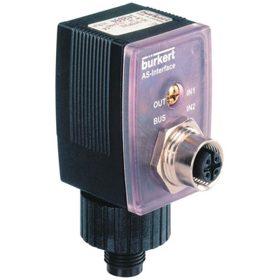 Burkert Solenoid Valve AS-Interface Cable Plug for use with 6213 Solenoid Valve, 6519 Namur Valve, 8032 Sensor