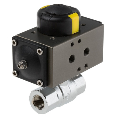 RS PRO Ball type Pneumatic Actuated Valve, BSP 3/8in, 40 bar