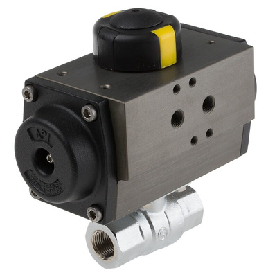 RS PRO Ball type Pneumatic Actuated Valve, BSP 3/8in, 40 bar