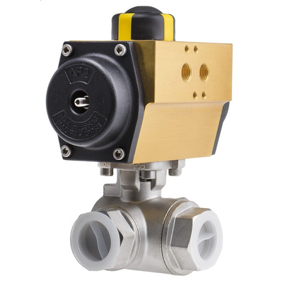 RS PRO Pneumatic Actuated Valve 1in, 1000 psi