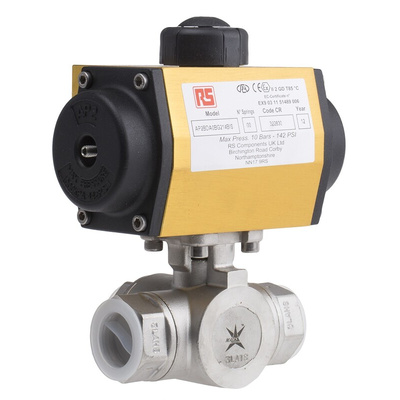 RS PRO Pneumatic Actuated Valve 1in, 1000 psi