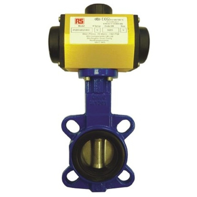 RS PRO Butterfly type Pneumatic Actuated Valve 3in