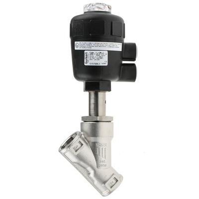 Burkert Angle type Pneumatic Actuated Valve, G 3/4in, 16 bar