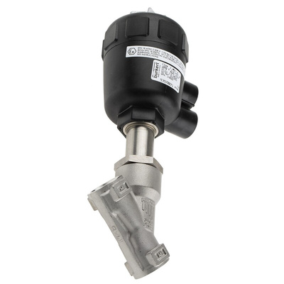 Burkert Angle type Pneumatic Actuated Valve, G 1/2in, 16 bar