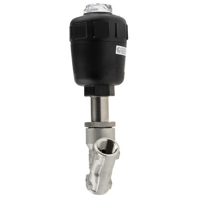 Burkert Angle type Pneumatic Actuated Valve, G 1/2in, 16 bar