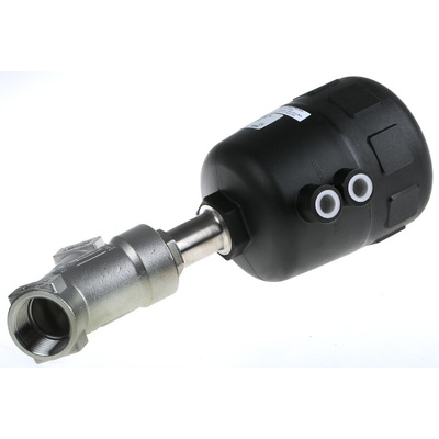 Burkert Angle type Pneumatic Actuated Valve, G 1in, 16 bar