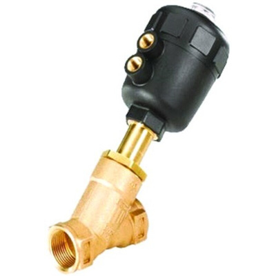Burkert Angle type Pneumatic Actuated Valve, G 1in, 16 bar
