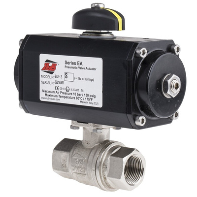 RS PRO Ball Valve type Pneumatic Actuated Valve 3/4in, 10 bar