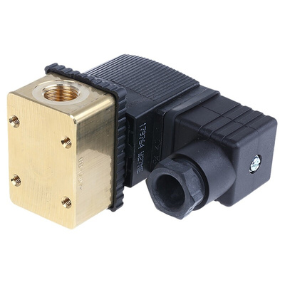 Burkert Solenoid Valve 126139, 3 port(s) , NC, 110 V ac, 1/4in