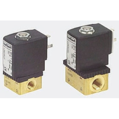 Burkert Solenoid Valve 126093, 2 port(s) , NC, 110 V ac, 1/8in