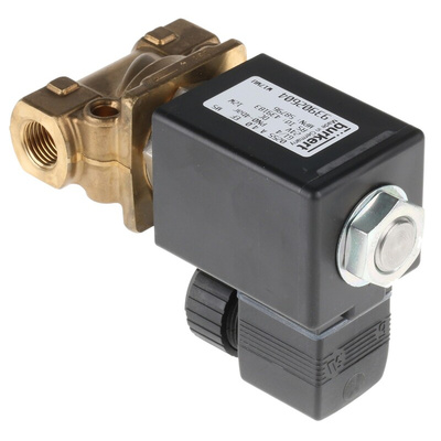 Burkert Solenoid Valve 058796, 2 port(s) , NC, 24 V dc, 1/4in