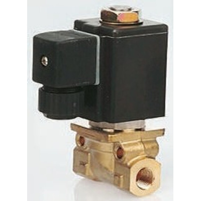 Burkert Solenoid Valve 023897, 2 port(s) , NC, 110 V ac, 1/4in