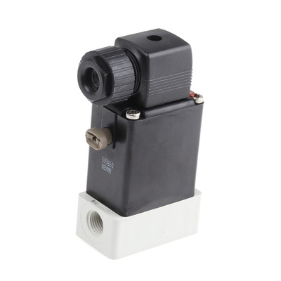 Burkert Solenoid Valve 078559, 3 port(s) , NO/NC, 230 V ac, 1/4in