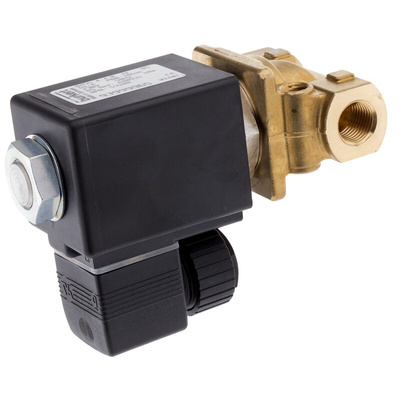 Burkert Solenoid Valve 053188, 2 port(s) , NC, 230 V ac, 1/4in