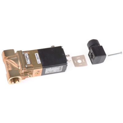 Burkert Solenoid Valve 134430, 2 port(s) , NC, 24 V dc, 1/2in