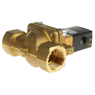 Burkert Solenoid Valve 134438, 2 port(s) , NC, 24 V dc, 1in