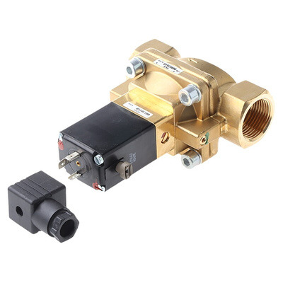 Burkert Solenoid Valve 134441, 2 port(s) , NC, 230 V ac, 1in