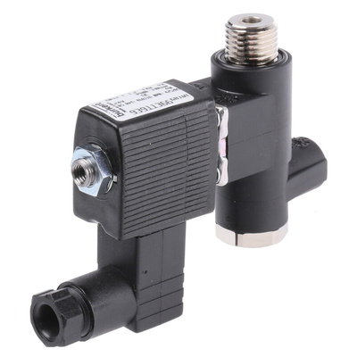 Burkert Solenoid Valve 425285, 3 port(s) , NC, 24 V dc, 1/4in
