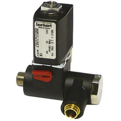 Burkert Solenoid Valve 425290, 3 port(s) , NC, 230 V ac, 1/4in
