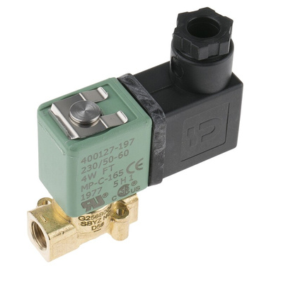 EMERSON – ASCO Solenoid Valve G256A004SBA8, 2 port(s) , NC, 230 V ac, 1/8in