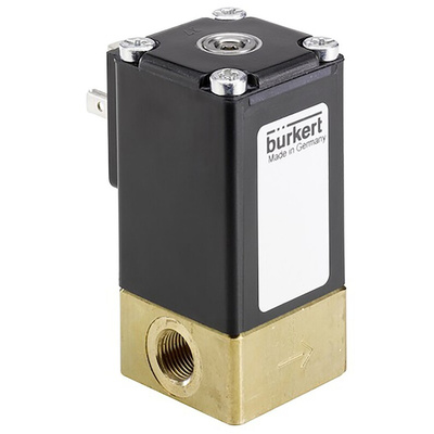 Burkert Proportional Solenoid Valve 239077, 2 port(s) , NC, 24 V dc, 1/8in