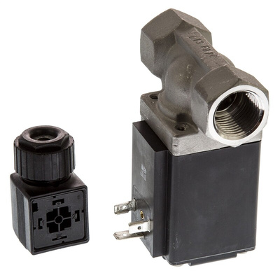 Burkert Solenoid Valve 048606, 2 port(s) , NC, 24 V ac/dc, 1/2in