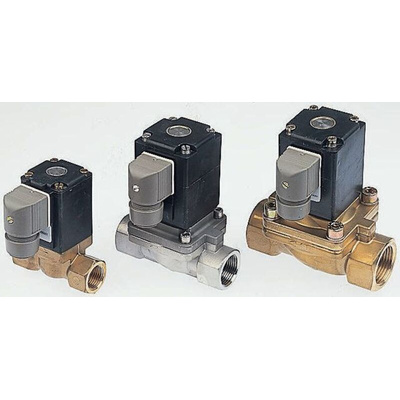 Burkert Solenoid Valve 054044, 2 port(s) , NC, 110 V ac, 1in