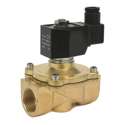 RS PRO Solenoid Valve, 2 port(s) , NC, 220 V ac, 1in