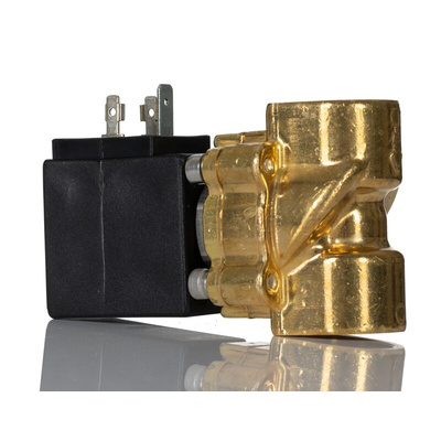 RS PRO Solenoid Valve, 2 port(s) , NC, 24 V, 1/2in