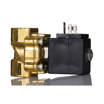 RS PRO Solenoid Valve, 2 port(s) , NC, 24 V, 1/2in