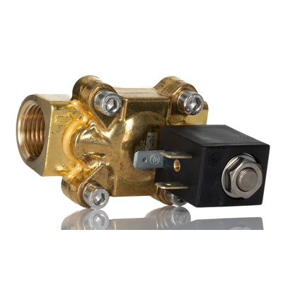 RS PRO Solenoid Valve, 2 port(s) , NC, 24 V, 1/2in