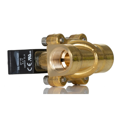 RS PRO Solenoid Valve, 2 port(s) , NC, 24 V, 1/2in