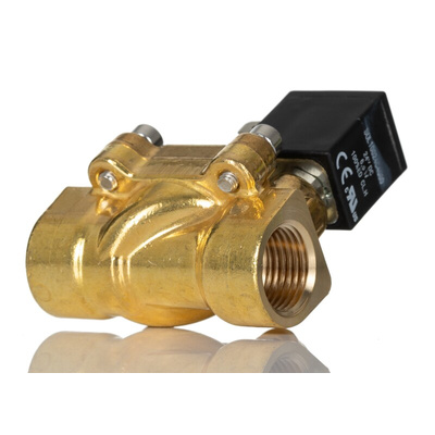 RS PRO Solenoid Valve, 2 port(s) , NC, 24 V, 1/2in
