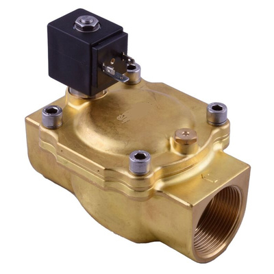 RS PRO Solenoid Valve, 2 port(s) , NC, 24 V, 1/2in