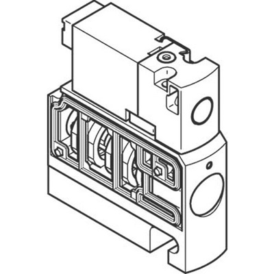 Festo Solenoid Valve CPVSC1-M1HT-D-H-Q4C, 1 port(s) , NC, 24 V dc, 2/2in