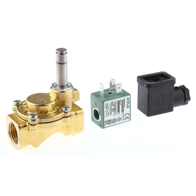 EMERSON – ASCO Solenoid Valve SCE238D002.24/50-60, 2 port(s) , NC, 24 V ac, 1/2in