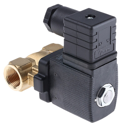 Burkert Solenoid Valve 221599, 2 port(s) , NC, 24 V ac, 3/8in