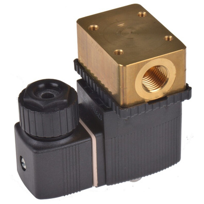 Burkert Solenoid Valve 126149, 3 port(s) , NC, 230 V ac, 1/4in