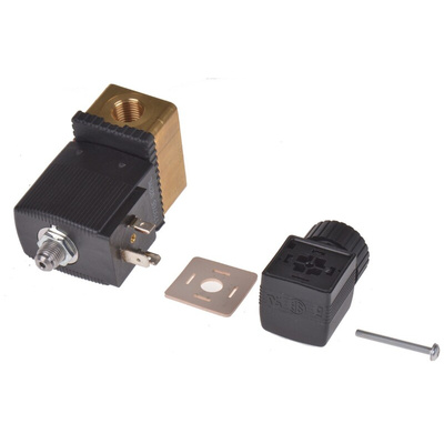 Burkert Solenoid Valve 126149, 3 port(s) , NC, 230 V ac, 1/4in