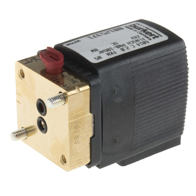 Burkert Solenoid Valve 125371, 3 port(s) , NC, 24 V dc, 1/8in