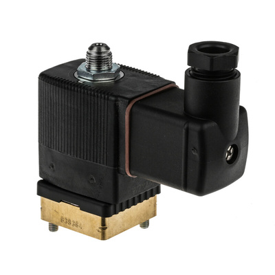 Burkert Solenoid Valve 125368, 3 port(s) , NC, 24 V ac, 1/8in