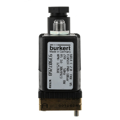 Burkert Solenoid Valve 125368, 3 port(s) , NC, 24 V ac, 1/8in