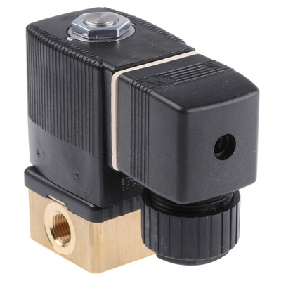 Burkert Solenoid Valve 126094, 2 port(s) , NC, 230 V ac, 1/8in