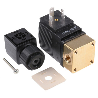 Burkert Solenoid Valve 126094, 2 port(s) , NC, 230 V ac, 1/8in