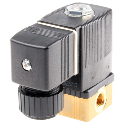 Burkert Solenoid Valve 126091, 2 port(s) , NC, 24 V dc, 1/8in