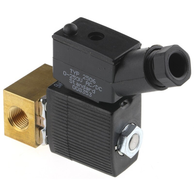 Burkert Solenoid Valve 134094, 2 port(s) , NC, 230 V ac, 1/8in