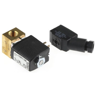 Burkert Solenoid Valve 134094, 2 port(s) , NC, 230 V ac, 1/8in