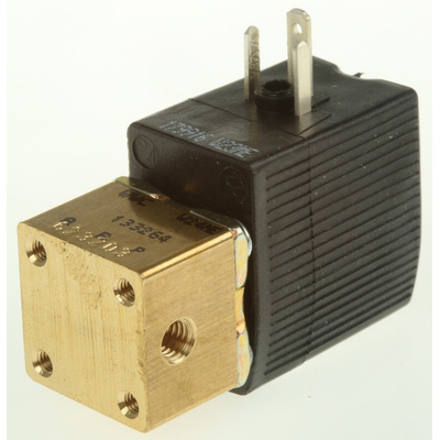 Burkert Solenoid Valve 134143, 3 port(s) , NC, 24 V dc, M5