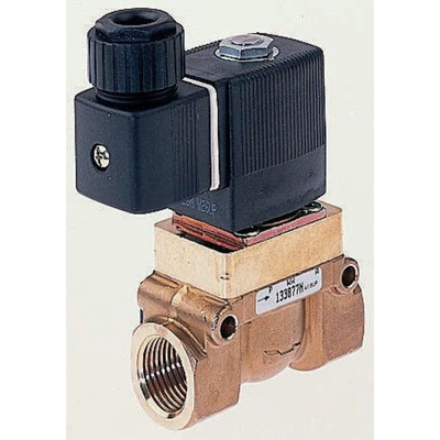 Burkert Solenoid Valve 134592, 2 port(s) , NC, 110 V ac, 1/2in