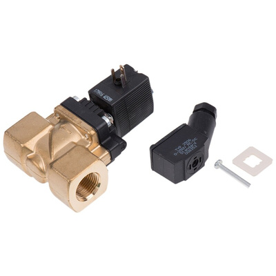 Burkert Solenoid Valve 140843, 2 port(s) , NC, 24 V dc, 3/8in